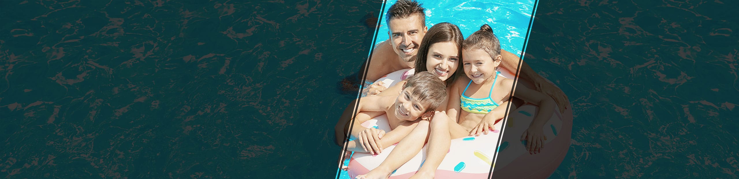BCHL Happy Family In Pool Slider