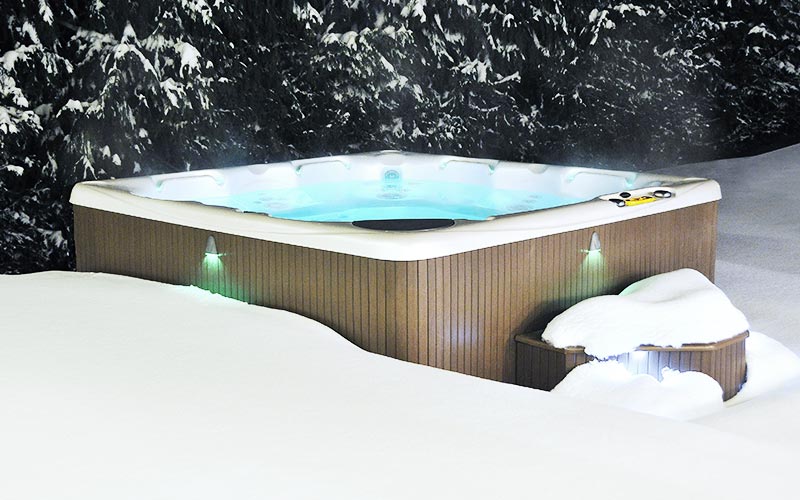 Luxury Hot Tub In The Snow