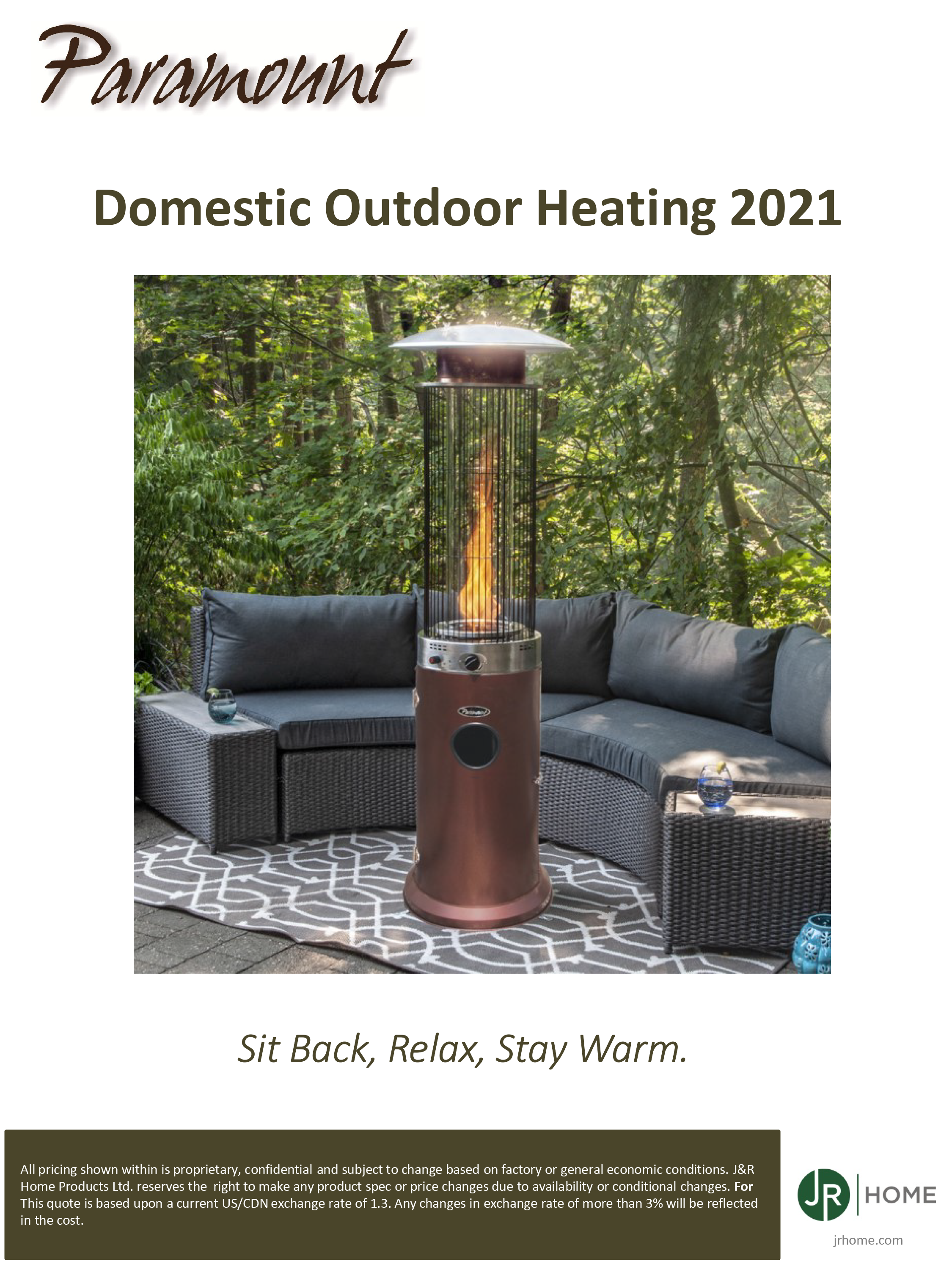 Domestic Outdoor Heating 2021 Paramount Cover